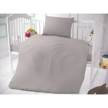 Povlečení Kvalitex Dětské ložní povlečení světle šedé 95x135, 45x60cm