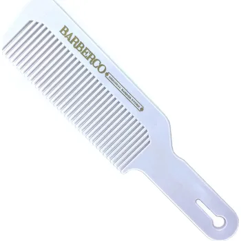 hřeben Hřeben na střihání vlasů BARBERCO Clipper comb Bílý