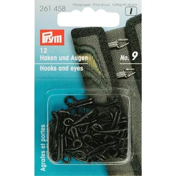 Zapínání Prym 261458, háček + očko, 9 mm
