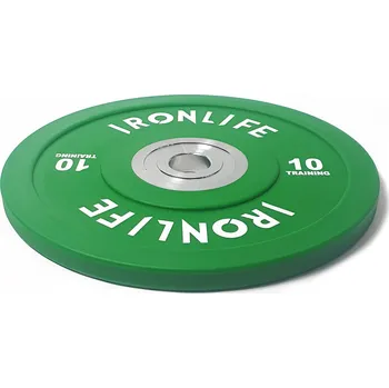 Urethanový kotouč IRONLIFE Bumper Competition 10 kg, zelený