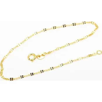 Náramek Dámský zlatý náramek Kávové zrno ZLNA759F 19 cm + dárek zdarma