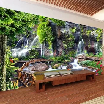 Fototapeta Solution Media 3D tapeta - Vodopád ve skalách MU2909 3 - 3D Relief - Vliesová tapeta - 320g/m2