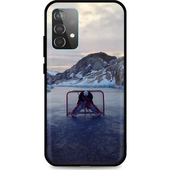Pouzdro na mobilní telefon Kryt Samsung A52 silikon Hockey Goalie (obal neboli pouzdro na Samsung A52)