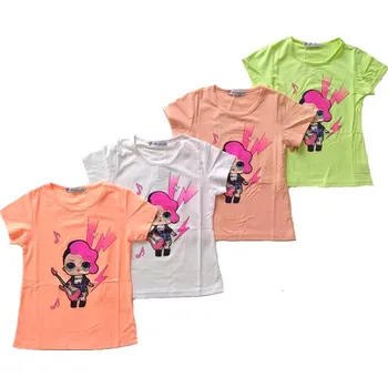 Dívčí tričko ACTIVE SPORTS DÍVČÍ TRIČKO "L.O.L. ROCK" Barva: zelená, Velikost: 140