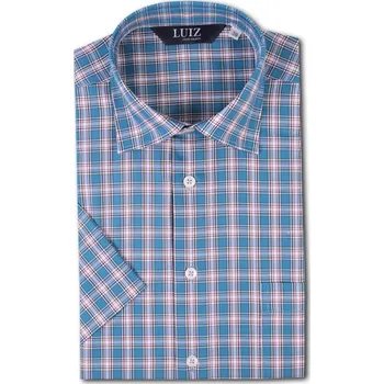Pánská košile LUIZ Bavlněná košile Bruno POP-krátký 202 Velikost: 39
