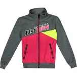 Dívčí mikina šedá s růžovou Kugo B3090 Velikost: 152