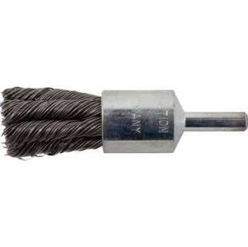 kartáč na vrtačku Ocelový koncový kartáč copánkový 22mm, S 0.50, stopka