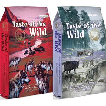 Krmivo pro psa Taste of the Wild Sierra Mountain 12,2 kg + Taste of the Wild Southwest Canyon Canine 12,2 kg
