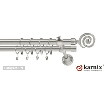 Garnýž Kovové garnýže dvouřadé 19mm - Chrom