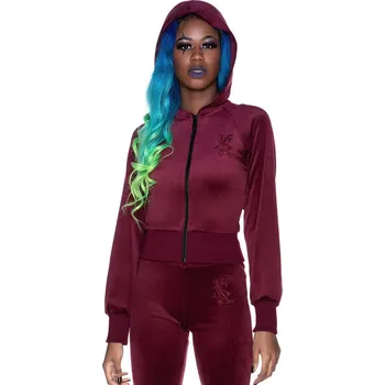 Dámská mikina mikina s kapucí dámské - Just Crew-Sin Velvet - KILLSTAR - KSRA003451 - XS