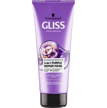 Vlasová regenerace Schwarzkopf Gliss Blonde Hair Perfector Mask 200 ml