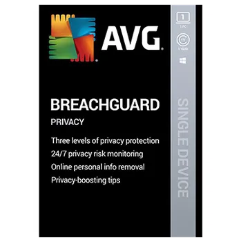 Zrychlení počítače AVG Breachguard 1 zařízení, 1 rok, BRW.1.12M
