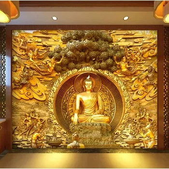 Fototapeta Solution Media 3D tapeta - Chrámová stěna s Budhou MU3363 6 - Samolepící tapeta - 380-450g/m2