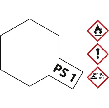 Modelářská barva Tamiya barva Lexan bílá PS-1 nádoba se sprejem 100 ml