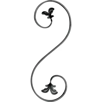 Prvek ve tvaru S - pravý 12x6 mm, 400x150 mm