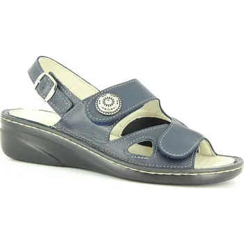 Dámské pantofle VAROMED - dámské pantofle s páskem ISABELLE - námořnická modř Velikost: 37