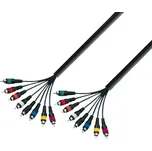 Adam Hall Kabel 2x8 RCA cinch plast 5m