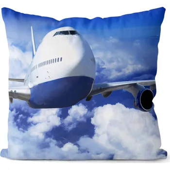 Dekorativní polštářek Polštář Letadlo 2 40x40 cm (Velikost: 40 x 40 cm)
