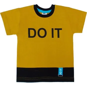 Chlapecké triko krátký rukáv 2126 barva: žlutá skořicová, Rozměr: 110