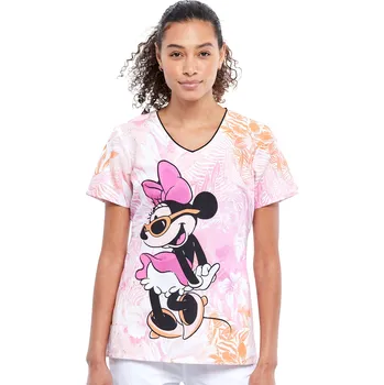 Dámská halenka Tooniforms Zdravotnická dámská halena Disney s potiskem Minnie TF626 MNGR Velikost: XXS