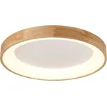 Azzardo AZ2697 LED stropnice Silvam 45 Top 1x30W | 1950lm | 3000K | IP20 - dřevo + STOLNÍ OTOČNÝ VENTILÁTOR BERGEN - NASTAVITELNÝ, BÍLÝ