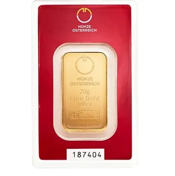 Münze Österreich Kinebar Investiční zlatý slitek 20 g
