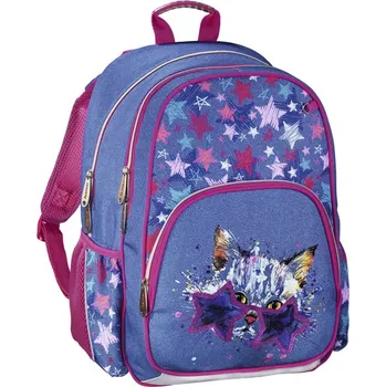 Školní batoh Hama 139088 HAMA Školní batoh pro prvňáčky, Discokočka