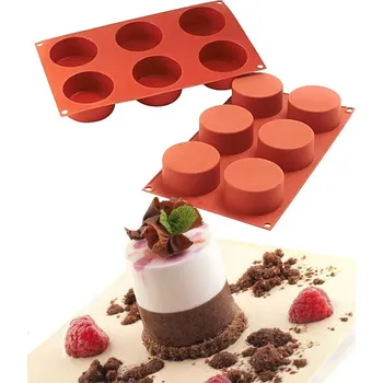 Forma na pečení Forma silikonová (6ks Cylinders) prům. 7, v.3,5cm