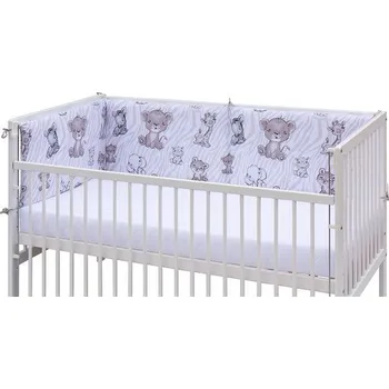 Dětsný nábytek SCARLETT Mantinel do postýlky 4dílný Fera, 210 x 40 cm - béžová