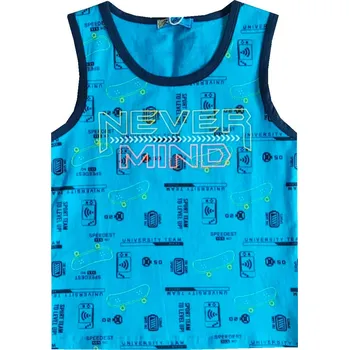 Chlapecké tílko Chlapecké tílko - KUGO LC5907, tyrkysová Barva: Tyrkysová, Velikost: 134