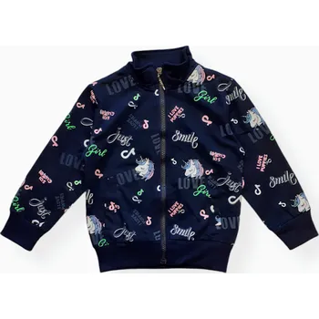 Dívčí mikina Dívčí mikina tm. modrá KM9906 Kugo Velikost: 110