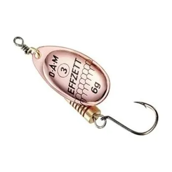 Umělá nástraha Effzett SINGLEHOOK SPINNER #1 3G SINKING COPPER