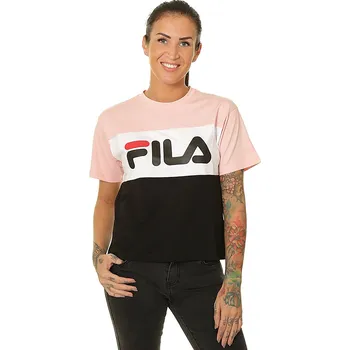 Dámské tričko FILA Allison Black/Quarz Pink/Bright White M