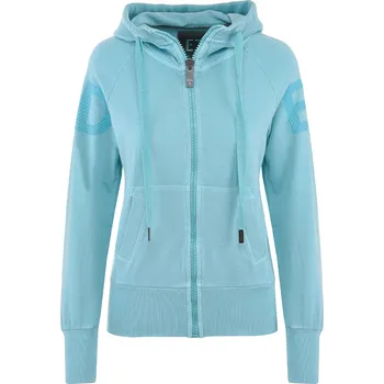 Dámská mikina AZUROVĚ MODRÁ MIKINA NA ZIP S KAPUCÍ ELBSAND Keela