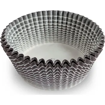 Jednorázové nádobí Košíček papírový prům. 45, v.22,5mm (hnědý proužek) 2000 ks/bal