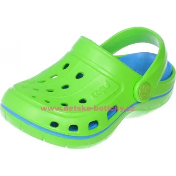 Chlapecké sandály Coqui Jumper 6353 lime/sea blue 30