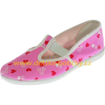Dětská fitness obuv Toga jarmilky 729-323 růžová potisk cvičky 37 (24)