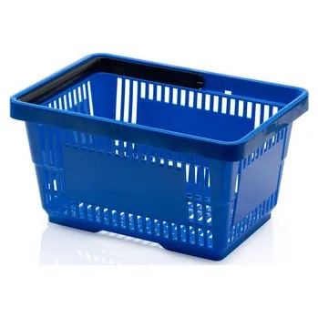 Plastový košík s 1 držadlem, 300*440*230 mm, modrý