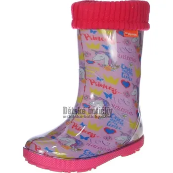 Chlapecká obuv Demar Hawai Lux Print 0048 0049 AL unicorn růžové s jednorožcem 32
