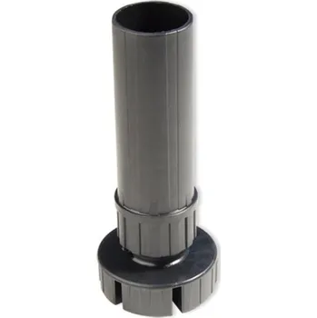 Nábytkové kování Soklová nožka 120 mm s rektifikací 118-160 mm, černy plast