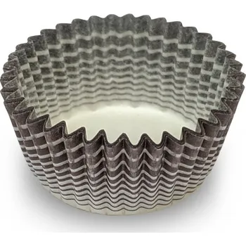 Jednorázové nádobí Košíček papírový prům. 30, v.18mm (hnědý proužek) 2000 ks/bal