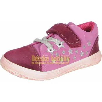Dívčí polobotky Jonap B12SV vínová hvězda 29