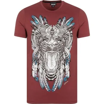 Pánské tričko JUST CAVALLI Lion Red tričko S Červená