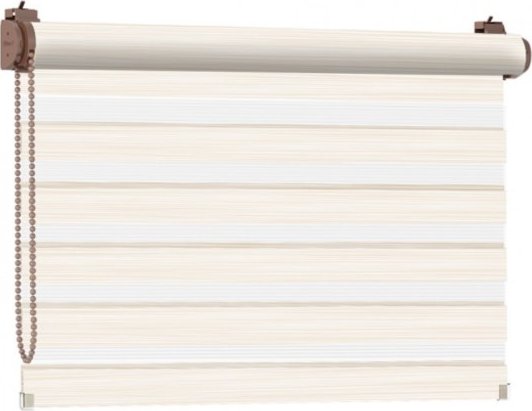 ROLETY 24 - Roleta Den a Noc bez vrtání NATURE PREMIUM - tmavě bílá