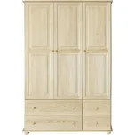 Šatní skříň Classic 03, KB Výběr moření: Olše, Druh dřeva: Borovicový masiv