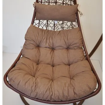 Podsedák Nábytek PEGAS Polstr na závěsnou houpačku Margarita - látka hnědý melír