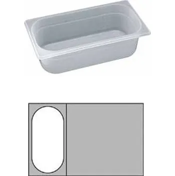 Plech na pečení GN 1/3 v.6,5cm polypropylen 32,5x18cm, 2 lt
