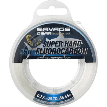 Savage Gear Fluorocarbon Super Hard Clear - 45 m 0,77 mm 25,7 kg