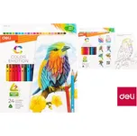 Pastelky DELI trojhranné 24 barev Color Emotion EC00220