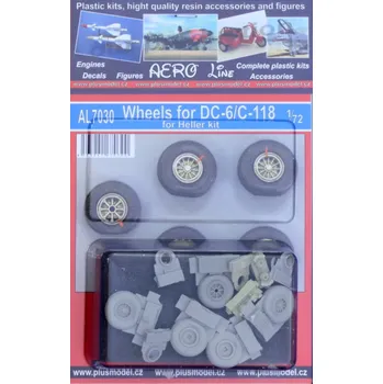 Plastikový model Plusmodel 1/72 DC-6/C-118 - wheels (HELL)